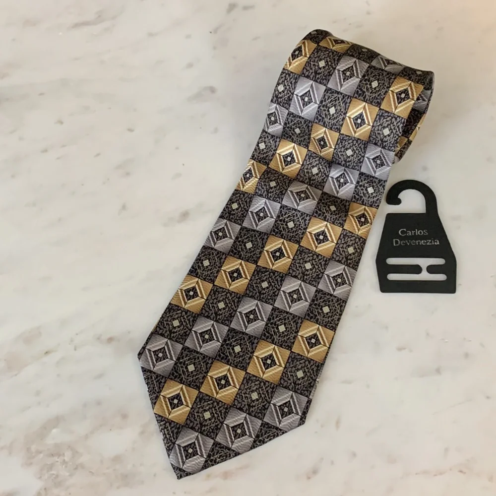 Carlos Devenezia Multicolored Silk Tie
